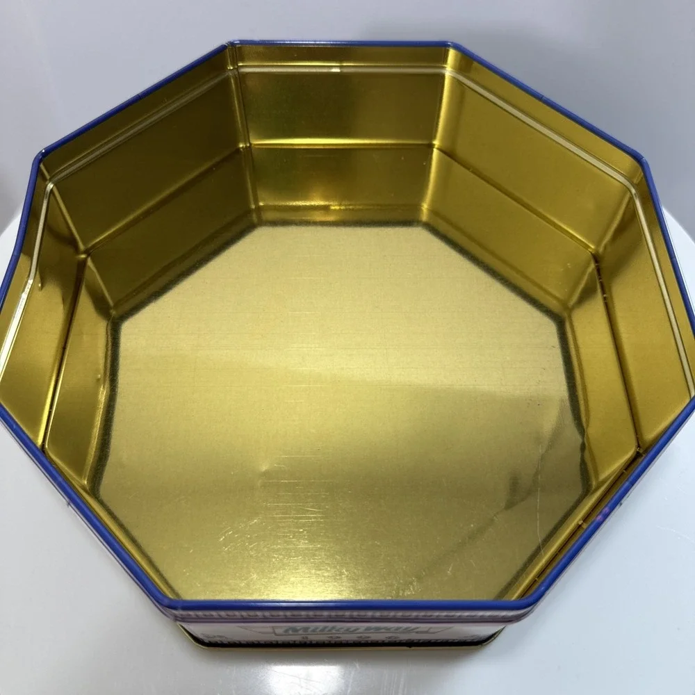 Vintage 90s Limited Edition Collector Decorative Floral‎ Vase Tin Box Canister